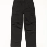 ステューシー ミリタリーカーゴ リップストップ ブラックパンツ
