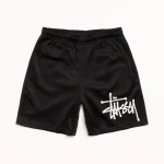 ステューシー メッシュ ビッグ ベーシック ブラック ショートパンツ