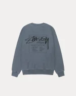 ステューシー モダンエイジ ピグメントダイ ネイビー クルー-1