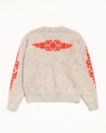 ステューシー モヘアフラワー グレー ヘザー セーター-1