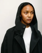 ステューシー ライトウェイト サーフマン トレンチ ブラック ジャケット-3