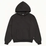 ステューシー リラックスウォッシュドブラックパーカー