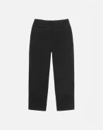 ステューシー リラックステクスチャードウール ブラックトラウザー-5