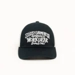 ステューシー ロープロファイル ワークギア ブラック ストラップバック