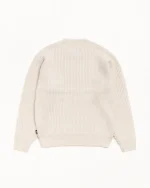 ステューシー ワッフルニット カシミア ナチュラル クルー-1