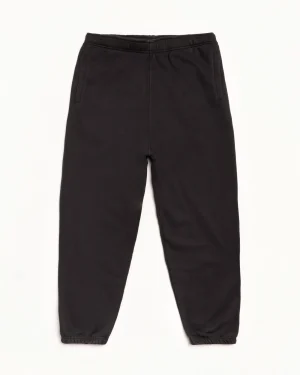 ステューシー ワークギア ウォッシュド ブラック スウェットパンツ