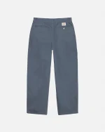 ステューシー ワークギア ツイル ウォッシュド ネイビー トラウザー-1