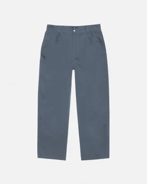 ステューシー ワークギア ツイル ウォッシュド ネイビー トラウザー