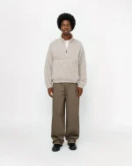 ステューシー ワークギア ツイル サープラス グリーン トラウザー-2