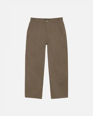 ステューシー ワークギア ツイル サープラス グリーン トラウザー