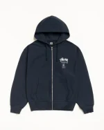 ステューシー ワールドツアー ネイビー ジップ フード