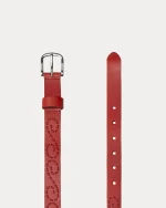 ステューシー 刺繍入りS ファイアレッドベルト-1