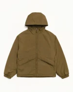 ステューシー 断熱フード付きオリーブジャケット