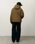 ステューシー 断熱フード付きオリーブジャケット-7