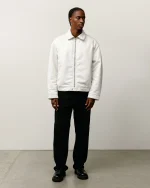 ステューシーのパイル裏地付きジップボーンジャケット-3