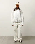 ステューシーのパイル裏地付きジップボーンジャケット-6