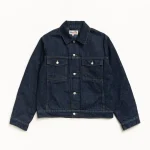 ステューシーの裏地付きデニムトラッカーリンスインディゴジャケット