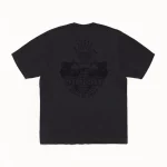 ステューシーの長持ちする顔料染めのフェードブラックTシャツ