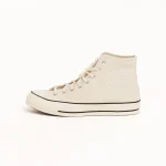 ステューシー＆コンバース チャック70 ハイ フォッシルナチュラルアイボリーブラック スニーカー