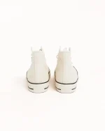 ステューシー＆コンバース チャック70 ハイ フォッシルナチュラルアイボリーブラック スニーカー-3