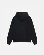 ステューシー＆ナイキ ストーンウォッシュフリース ブラック ジップ パーカー-1