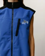 ステューシー＆マウンテンハードウェア ウィンドストッパー®ベスト ブルージャケット-7